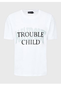 Mindout T-Shirt Unisex Trouble Child Biały Oversize ze sklepu MODIVO w kategorii Bluzki damskie - zdjęcie 168686571