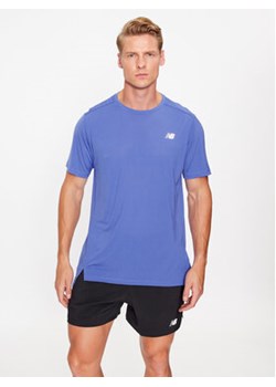New Balance T-Shirt Accelerate Short Sleeve MT23222 Niebieski Regular Fit ze sklepu MODIVO w kategorii T-shirty męskie - zdjęcie 168686603