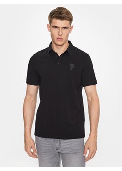 KARL LAGERFELD Polo 745401 533221 Czarny Regular Fit ze sklepu MODIVO w kategorii T-shirty męskie - zdjęcie 168687072