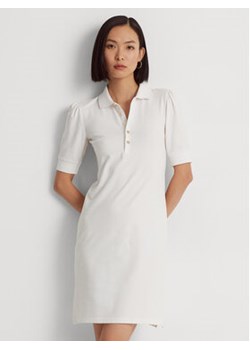 Lauren Ralph Lauren Sukienka codzienna 200834569002 Biały Regular Fit ze sklepu MODIVO w kategorii Sukienki - zdjęcie 168687362