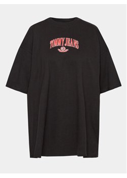 Tommy Jeans Curve T-Shirt Varsity DW0DW15689 Czarny Oversize ze sklepu MODIVO w kategorii Bluzki damskie - zdjęcie 168687692