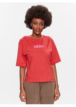 Outhorn T-Shirt TTSHF427 Czerwony Regular Fit ze sklepu MODIVO w kategorii Bluzki damskie - zdjęcie 168687711
