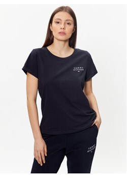 Tommy Hilfiger T-Shirt UW0UW04525 Granatowy Relaxed Fit ze sklepu MODIVO w kategorii Bluzki damskie - zdjęcie 168687862