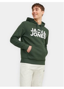 Jack&Jones Bluza Corp 12152840 Zielony Standard Fit ze sklepu MODIVO w kategorii Bluzy męskie - zdjęcie 168688453