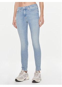 Calvin Klein Jeans Jeansy J20J222444 Niebieski Skinny Fit ze sklepu MODIVO w kategorii Jeansy damskie - zdjęcie 168688534