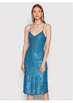 Imperial Sukienka koktajlowa ACCKDJV Niebieski Slim Fit ze sklepu MODIVO w kategorii Sukienki - zdjęcie 168688700