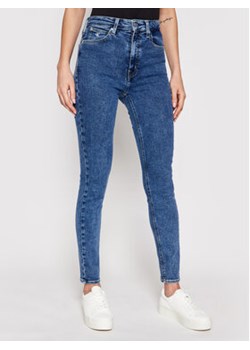 Calvin Klein Jeans Jeansy High Rise J20J215787 Granatowy Skinny Fit ze sklepu MODIVO w kategorii Jeansy damskie - zdjęcie 168689050