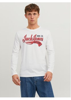 Jack&Jones Longsleeve 12236061 Biały Standard Fit ze sklepu MODIVO w kategorii T-shirty męskie - zdjęcie 168690070