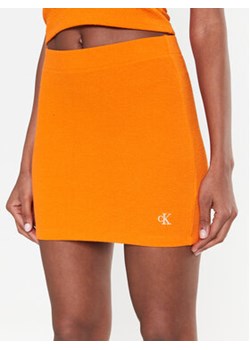 Calvin Klein Jeans Spódnica ołówkowa J20J220795 Pomarańczowy Slim Fit ze sklepu MODIVO w kategorii Spódnice - zdjęcie 168690481