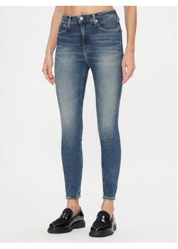 Calvin Klein Jeans Jeansy High Rise Super Skinny Ankle J20J222146 Niebieski Skinny Fit ze sklepu MODIVO w kategorii Jeansy damskie - zdjęcie 168690592