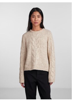 Pieces Sweter 17140372 Beżowy Regular Fit ze sklepu MODIVO w kategorii Swetry damskie - zdjęcie 168691001