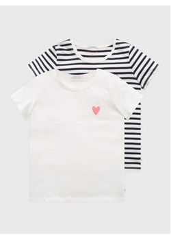 Tom Tailor Komplet 2 t-shirtów 1032157 Biały Regular Fit ze sklepu MODIVO w kategorii Bluzki dziewczęce - zdjęcie 168691101