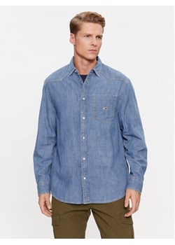 Tommy Jeans Koszula jeansowa Western DM0DM16609 Niebieski Relaxed Fit ze sklepu MODIVO w kategorii Koszule męskie - zdjęcie 168691280