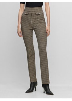 Boss Spodnie materiałowe 50500111 Beżowy Slim Fit ze sklepu MODIVO w kategorii Spodnie damskie - zdjęcie 168691634