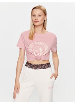 Guess T-Shirt Debora V3YI07 I3Z14 Różowy Regular Fit ze sklepu MODIVO w kategorii Bluzki damskie - zdjęcie 168691852