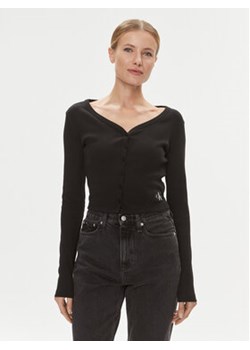 Calvin Klein Jeans Bluzka J20J222570 Czarny Regular Fit ze sklepu MODIVO w kategorii Bluzki damskie - zdjęcie 168691930