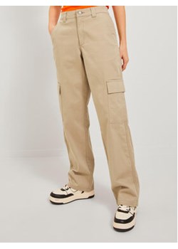 JJXX Spodnie materiałowe 12236946 Beżowy Regular Fit ze sklepu MODIVO w kategorii Spodnie damskie - zdjęcie 168692192