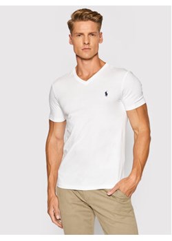 Polo Ralph Lauren T-Shirt 710671453008 Biały Slim Fit ze sklepu MODIVO w kategorii T-shirty męskie - zdjęcie 168692512