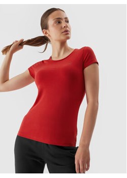 4F T-Shirt 4FAW23TTSHF0906 Czerwony Slim Fit ze sklepu MODIVO w kategorii Bluzki damskie - zdjęcie 168693002