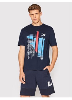 Diadora T-Shirt Ss Shore 102.178172 Granatowy Regular Fit ze sklepu MODIVO w kategorii T-shirty męskie - zdjęcie 168693393