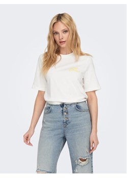 ONLY T-Shirt 15295382 Biały Regular Fit ze sklepu MODIVO w kategorii Bluzki damskie - zdjęcie 168693810