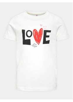 Kids ONLY T-Shirt Loovi 15317866 Biały Regular Fit ze sklepu MODIVO w kategorii Bluzki dziewczęce - zdjęcie 168694143