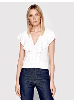 Morgan Bluzka 221-DENTRE Biały Regular Fit ze sklepu MODIVO w kategorii Bluzki damskie - zdjęcie 168694401