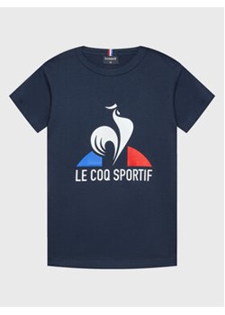 Le Coq Sportif T-Shirt Ess 2210801 Granatowy Regular Fit ze sklepu MODIVO w kategorii T-shirty chłopięce - zdjęcie 168694522