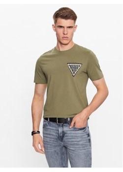 Guess T-Shirt M3YI22 J1314 Zielony Slim Fit ze sklepu MODIVO w kategorii T-shirty męskie - zdjęcie 168694624