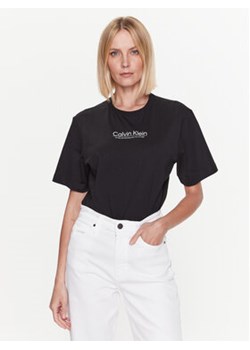 Calvin Klein T-Shirt Coordinates Logo Graphic K20K204996 Czarny Regular Fit ze sklepu MODIVO w kategorii Bluzki damskie - zdjęcie 168695593