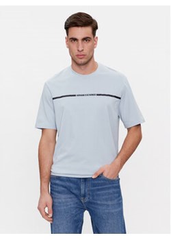 Armani Exchange T-Shirt 3DZTLG ZJ9JZ 15DB Niebieski Regular Fit ze sklepu MODIVO w kategorii T-shirty męskie - zdjęcie 168695801