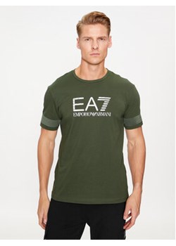 EA7 Emporio Armani T-Shirt 6RPT37 PJ3BZ 1845 Zielony Regular Fit ze sklepu MODIVO w kategorii T-shirty męskie - zdjęcie 168696072