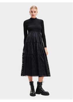 Desigual Sukienka codzienna 23WWVWAD Czarny Regular Fit ze sklepu MODIVO w kategorii Sukienki - zdjęcie 168696804