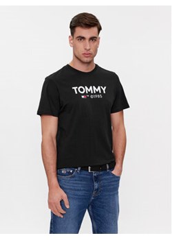 Tommy Jeans T-Shirt Essential DM0DM18264 Czarny Slim Fit ze sklepu MODIVO w kategorii T-shirty męskie - zdjęcie 168697203
