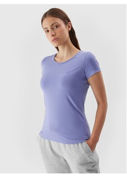 4F T-Shirt 4FAW23TTSHF0906 Niebieski Slim Fit ze sklepu MODIVO w kategorii Bluzki damskie - zdjęcie 168697560