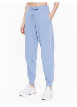 Emporio Armani Underwear Spodnie dresowe 164683 3R268 00291 Niebieski Regular Fit ze sklepu MODIVO w kategorii Spodnie damskie - zdjęcie 168697571