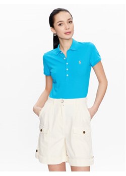 Polo Ralph Lauren Polo 211870245010 Niebieski Slim Fit ze sklepu MODIVO w kategorii Bluzki damskie - zdjęcie 168697581