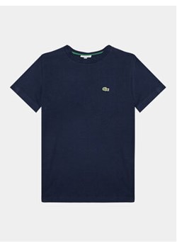 Lacoste T-Shirt TJ1122 Granatowy Regular Fit ze sklepu MODIVO w kategorii T-shirty chłopięce - zdjęcie 168697613