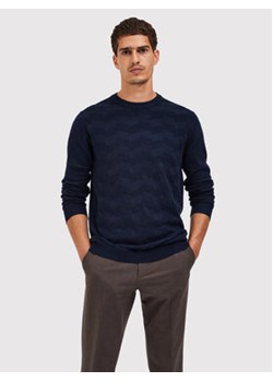 Selected Homme Sweter Romen 16085294 Granatowy Regular Fit ze sklepu MODIVO w kategorii Swetry męskie - zdjęcie 168697644