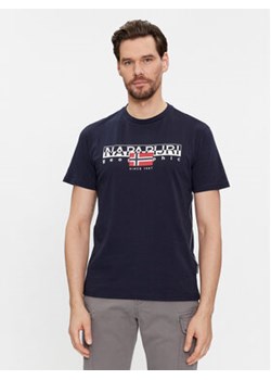 Napapijri T-Shirt S-Aylmer NP0A4HTO Granatowy Regular Fit ze sklepu MODIVO w kategorii T-shirty męskie - zdjęcie 168697661