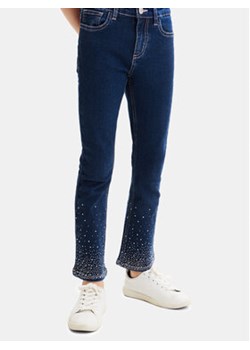 Desigual Jeansy 23WGDD03 Niebieski Regular Fit ze sklepu MODIVO w kategorii Spodnie dziewczęce - zdjęcie 168697684