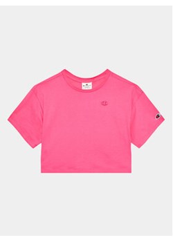 Champion T-Shirt 404633 Różowy Regular Fit ze sklepu MODIVO w kategorii Bluzki dziewczęce - zdjęcie 168697870