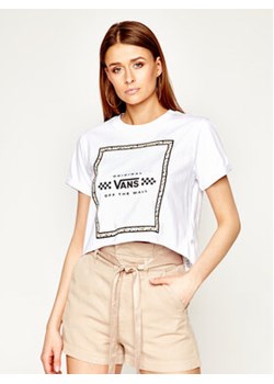 Vans T-Shirt Leila Tee VN0A4CWXWHT Biały Oversize ze sklepu MODIVO w kategorii Bluzki damskie - zdjęcie 168698020