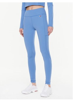 Tommy Hilfiger Legginsy S10S101501 Niebieski Slim Fit ze sklepu MODIVO w kategorii Spodnie damskie - zdjęcie 168698243