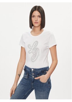 Liu Jo T-Shirt WA4051 JS923 Biały Regular Fit ze sklepu MODIVO w kategorii Bluzki damskie - zdjęcie 168698504