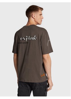 Redefined Rebel T-Shirt Marlow 211115 Brązowy Regular Fit ze sklepu MODIVO w kategorii T-shirty męskie - zdjęcie 168698562