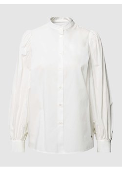 Bluzka koszulowa z wyhaftowanym logo model ‘ALPE’ ze sklepu Peek&Cloppenburg  w kategorii Koszule damskie - zdjęcie 168700402