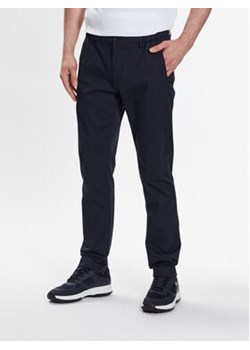 Boss Spodnie materiałowe T_Rogan2 50486128 Granatowy Slim Fit ze sklepu MODIVO w kategorii Spodnie męskie - zdjęcie 168701113