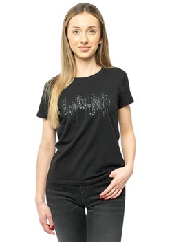 t-shirt damski liu jo ta4246 js003 czarny ze sklepu Royal Shop w kategorii Bluzki damskie - zdjęcie 168701150