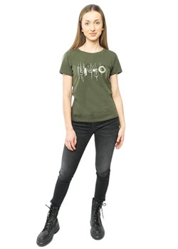 t-shirt damski liu jo ta4246 js003 zielony ze sklepu Royal Shop w kategorii Bluzki damskie - zdjęcie 168701154